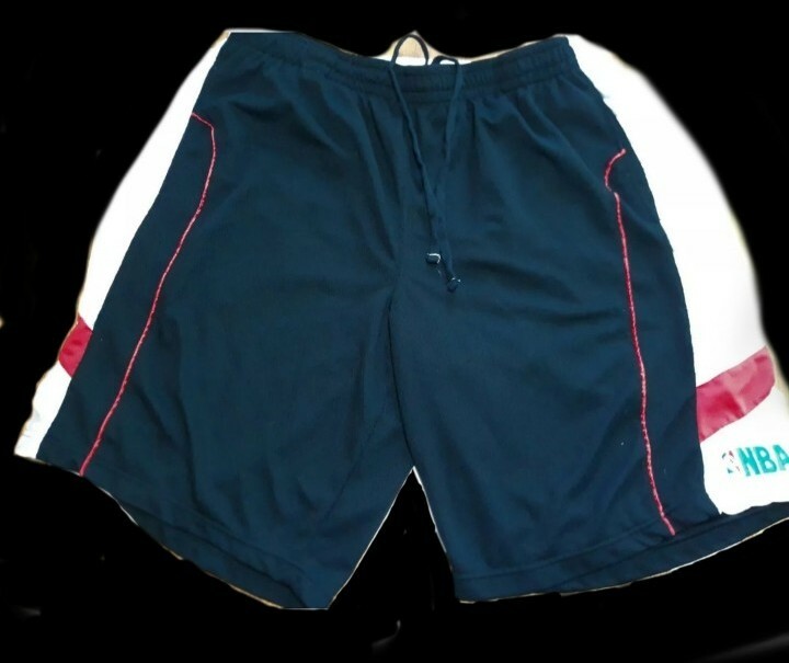 NBA Mens Elevation Basketball Shorts Red Drawstring Waist Perforated 2XL