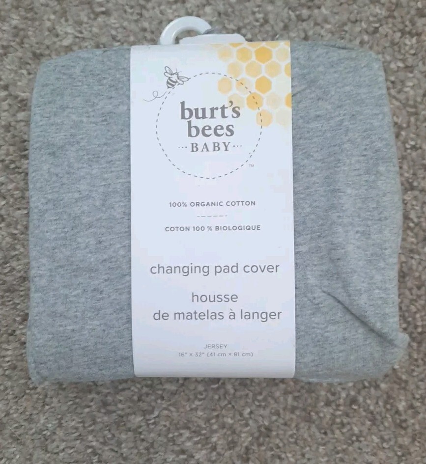 Burts Bees Changing Pad Cover New  With Tags