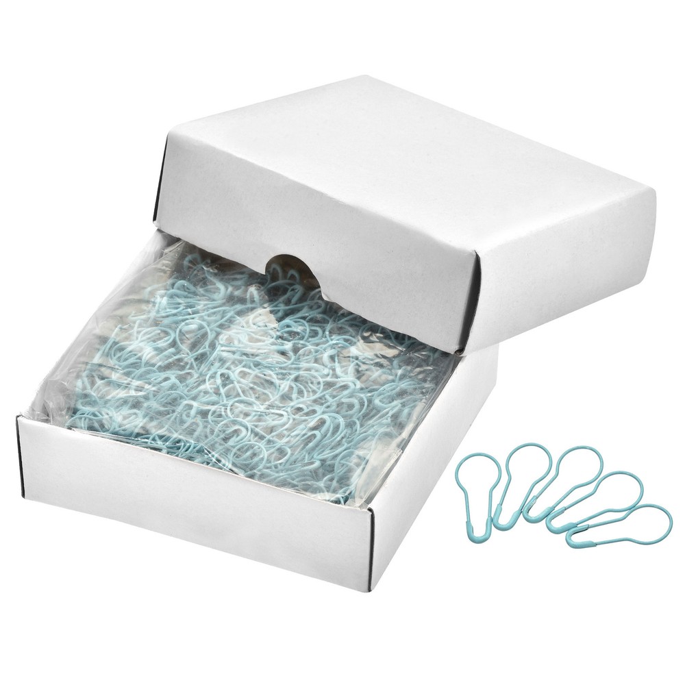 1000-Piece Blue Metal Safety Pins for Sewing and Crafts 0.87-Inch