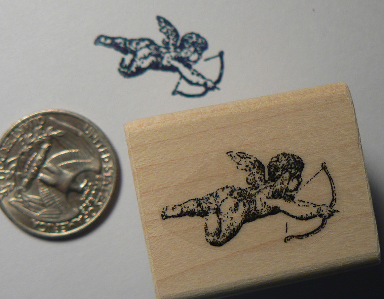 Cupid rubber stamp WM Miniature p24