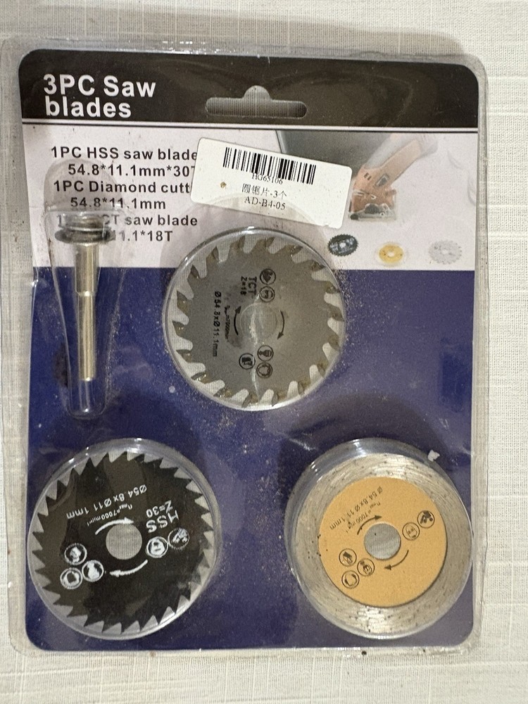 T-Reasure Mini 3-Piece Rotary Tool Saw Blade Set