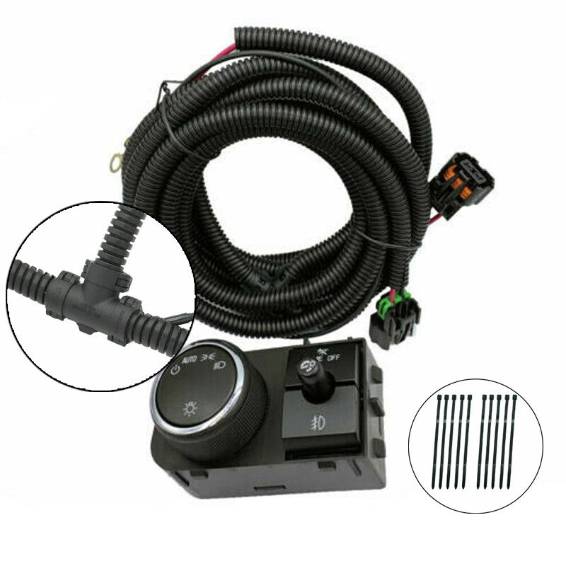 07-14 Chevy Silverado 07-13 GMC Sierra Fog Light Wiring Harness & Switch Kit