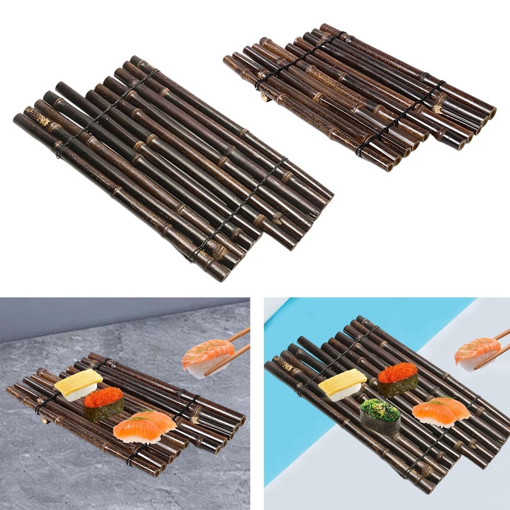 Bamboo Sushi Tray Plate - Japanese Raft Style Snack Holder - Easy to Clean