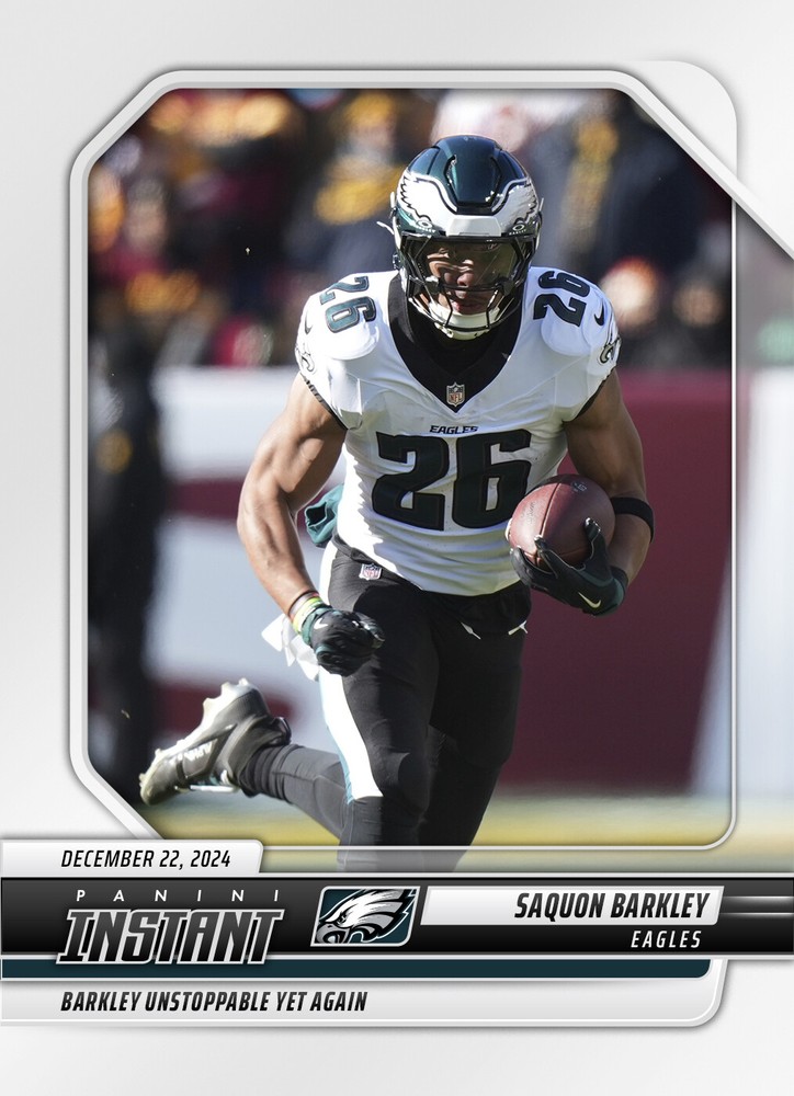 PRESALE: Saquon Barkley Hits 2000 Yards - 2024 Panini Instant NFL #225 - Base-image