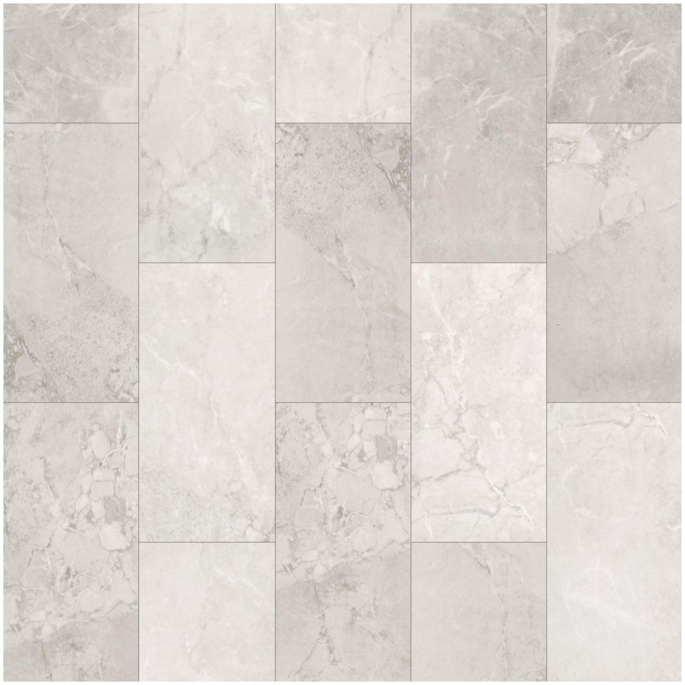 Mohawk VFE13-111 Elite 12 Inch Distressed Vinyl Flooring in Ice Cap