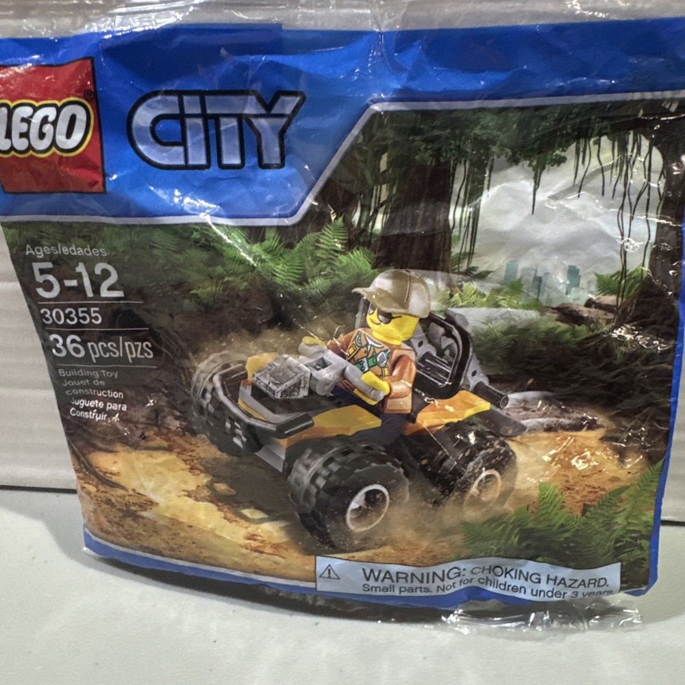 LEGO City Jungle ATV Polybag 30355 Sealed New Adventure Set