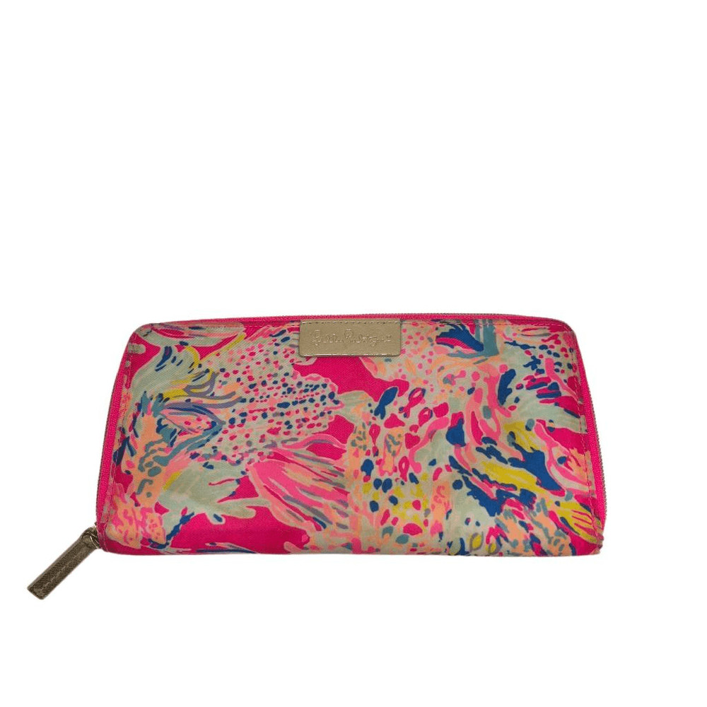 Lilly Pulitzer Zip Around Multicolor Travel Wallet