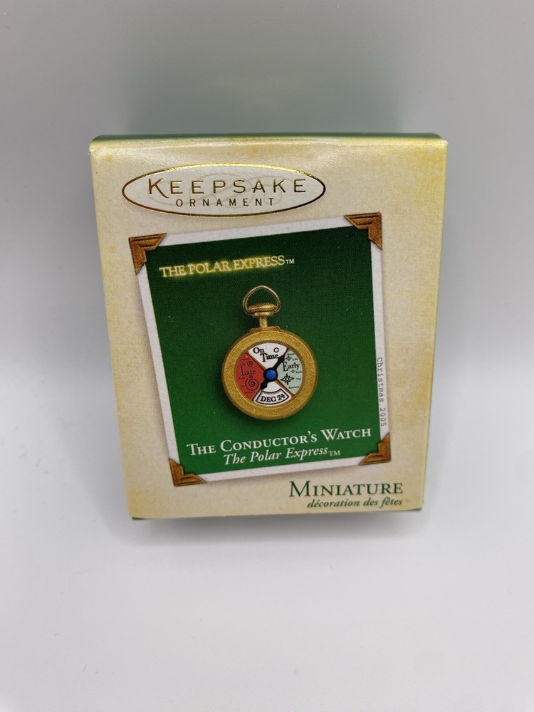 2005 Hallmark Keepsake Polar Express Mini Conductor's Watch – Brand New