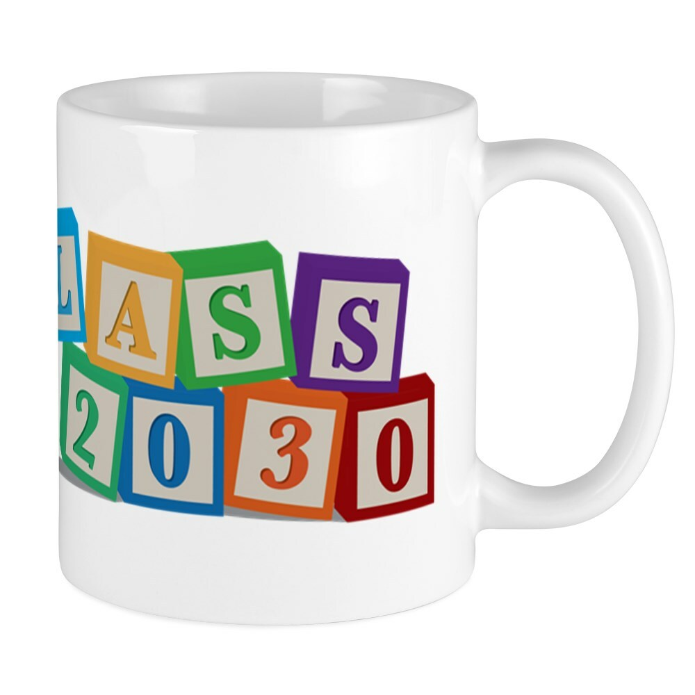 CafePress Class Of 2030 Blocks Mug 11 oz Ceramic Mug (1810635876)