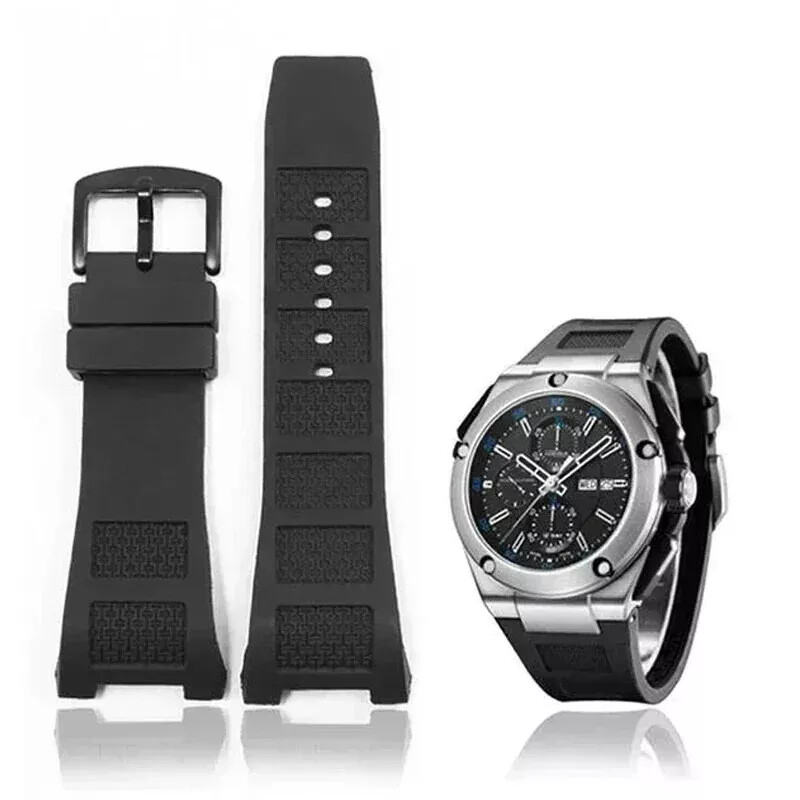 IWC Ingenieur 30mm Silicone Rubber Watch Strap for Men - IW376501 IW323601
