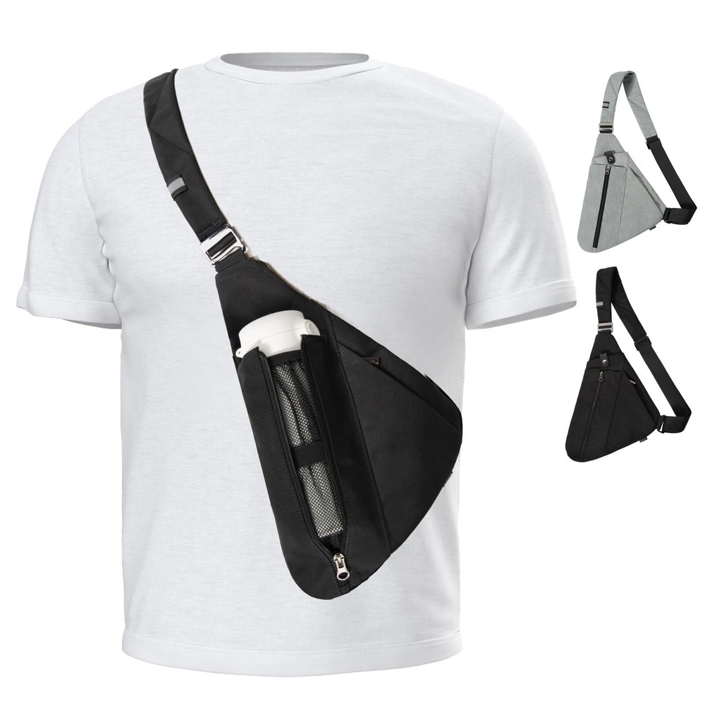 RFID Blocking Sling Bag for Women & Men - Tactical Crossbody Hiking Backpack