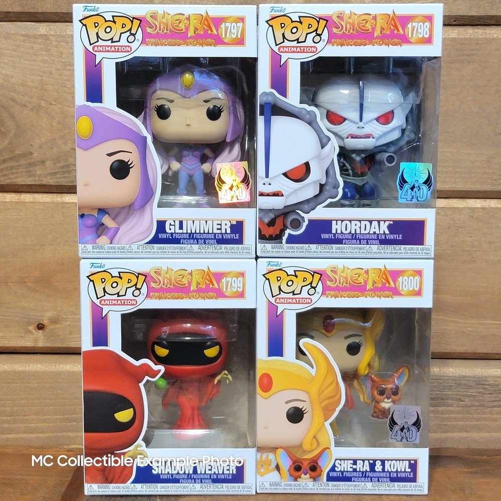 She-Ra 40th Anniversary Funko Pop Vinyl Figure Set – Princess of Power
