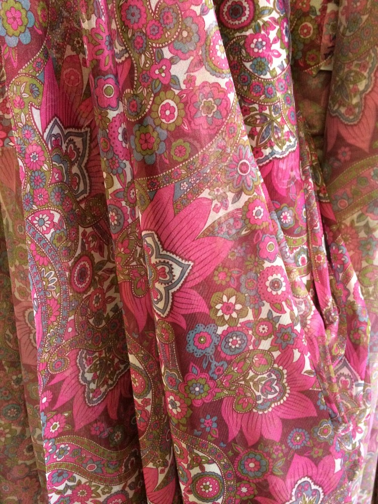 Clearance Sale On - Funky  Paisley Print Stretch Mesh - $15 per roll-image