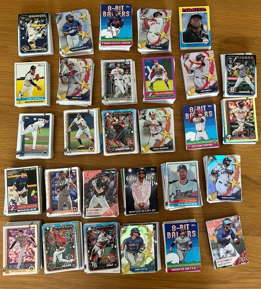 2025 Topps Baseball Mystery Packs with RCs & Inserts - Choose Your Team