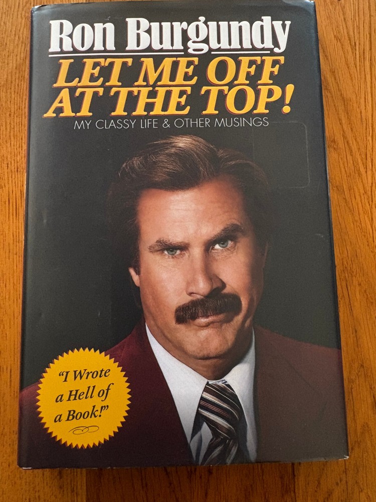 WILL FERRELL AUTOGRAPHED RON BURGUNDY 