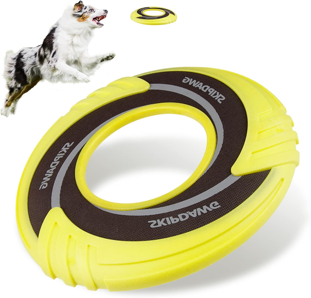 Interactive Dog Tug Toy, Dog Flying Disc Dog Water Toy Non-Toxic Light Tpr/Nylon