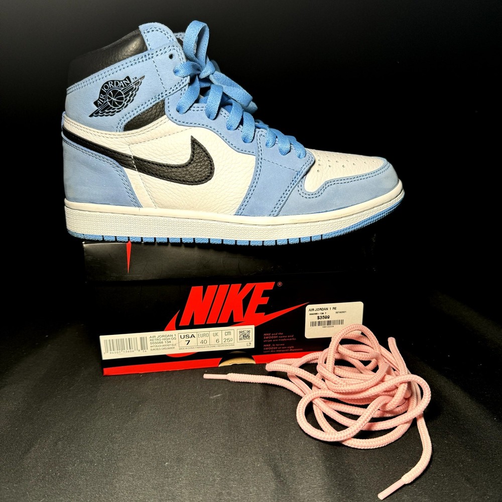 Size 7 - Nike Air Jordan 1 Retro High OG University Blue Men's Shoes