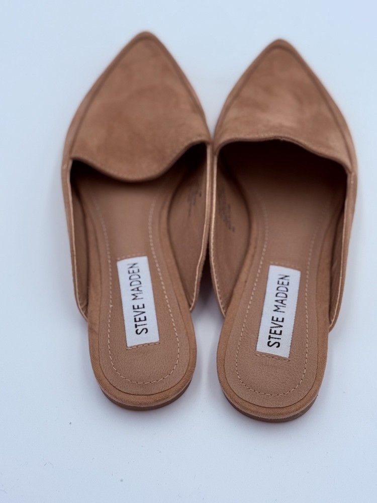 Steve Madden Flavor Mule Womens US 6M Brown Leather Pointed-Toe Slip-On