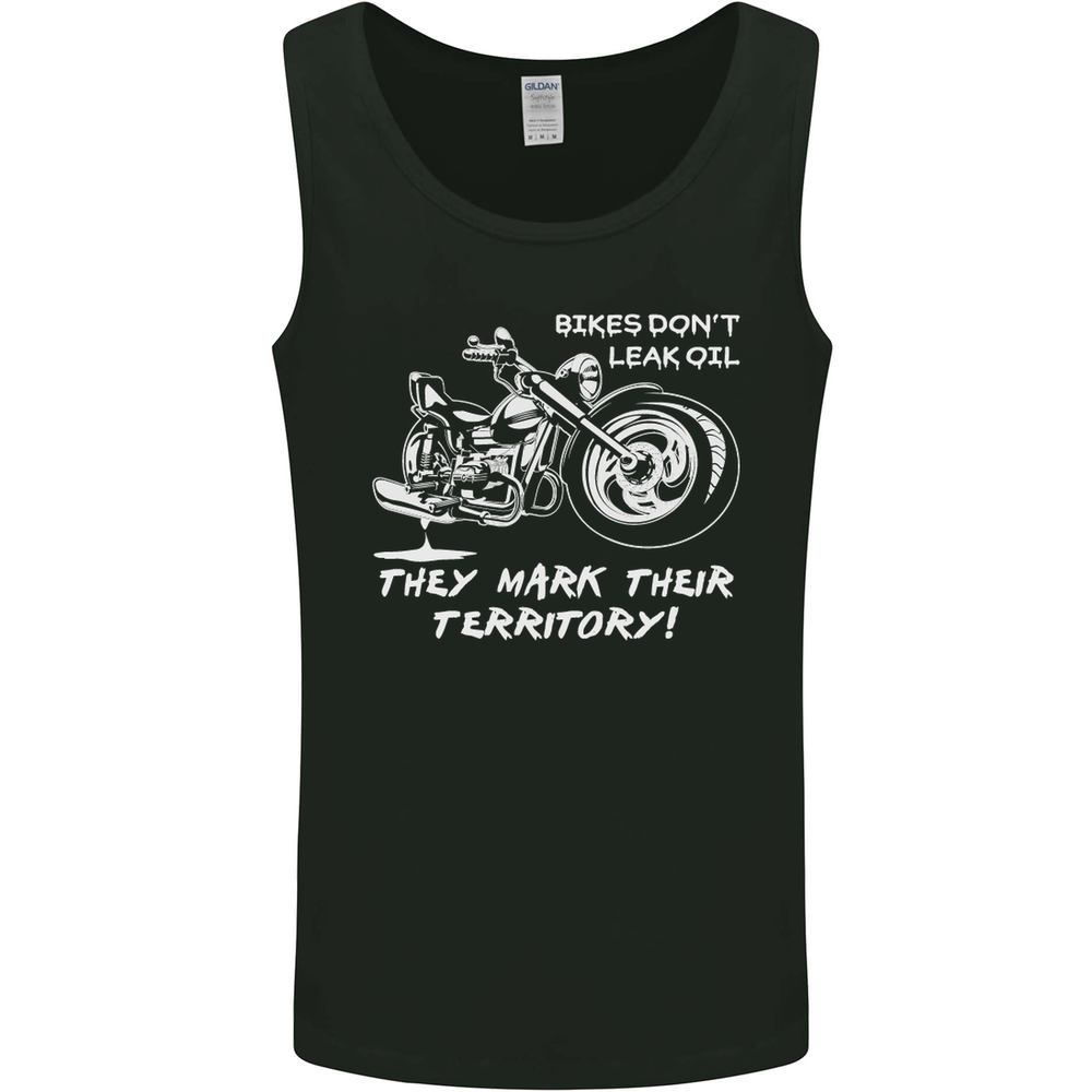 Leak Oil Motorcycle Motorbike Biker Mens Vest Tank Top