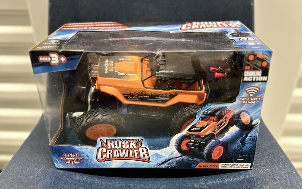 RC Rock Crawler  Multi Directional Monster Truck With Remote #56514 Orange Jeep