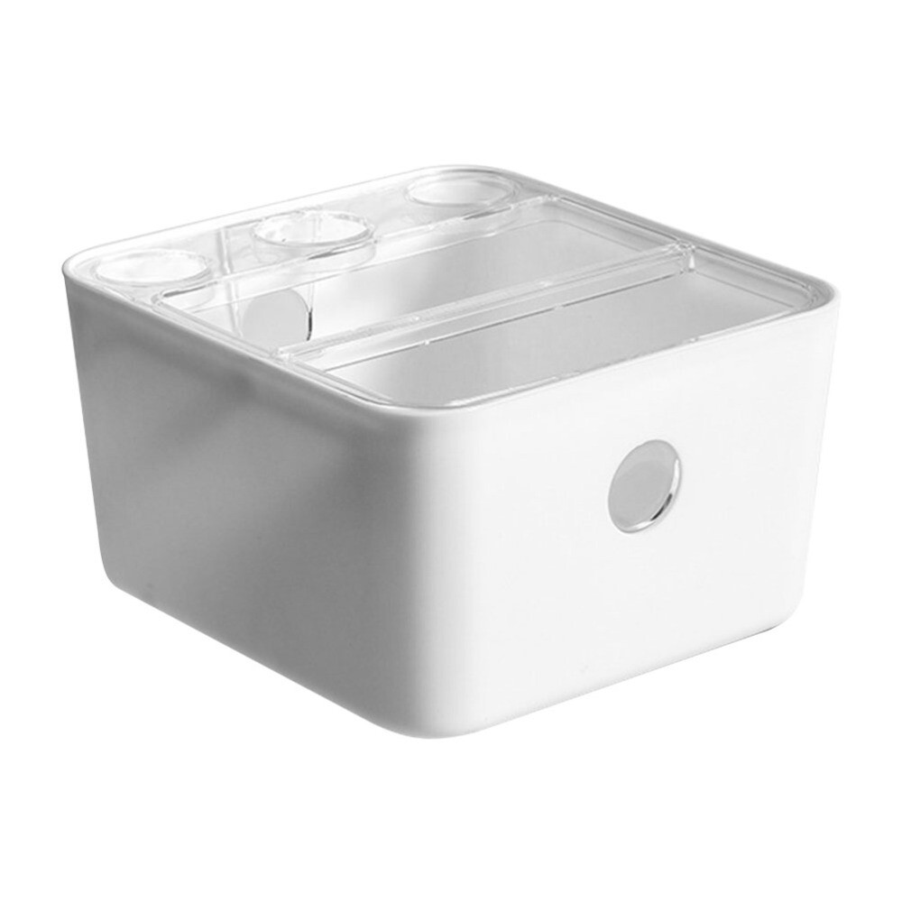 Cotton Swab Dispenser with Lid for Pantry or Desktop Storage  