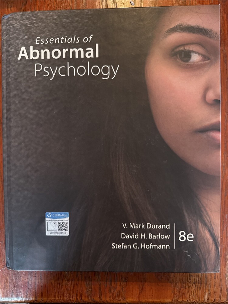 Essentials of Abnormal Psychology by Mark Durand and David Barlow (8e MindTap)