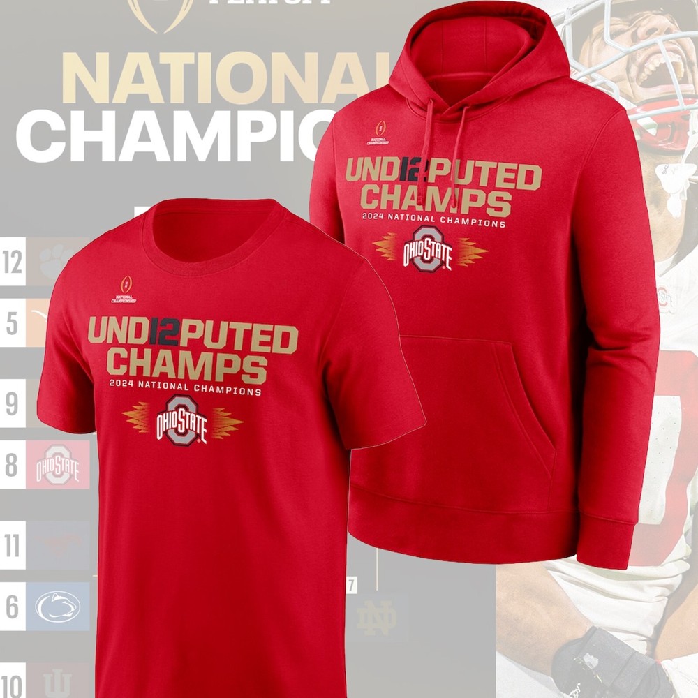 Ohio State Buckeyes College Football Playoff 2024 National Champions UND12PUTED