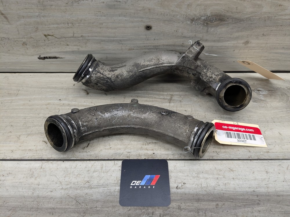 09-13 OEM BMW E70 X5 Diesel Engine M57Y Turbocharger Turbo Tube Pipe Unit PAIR