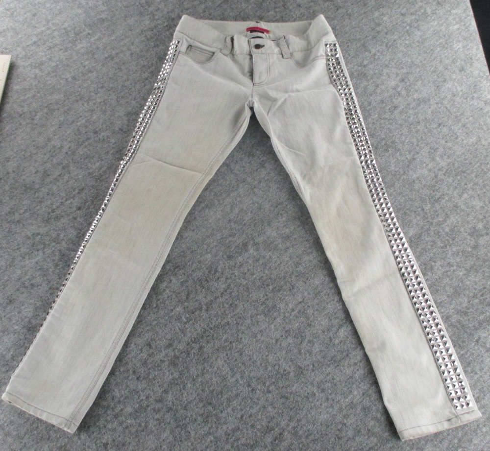 Alice + Olivia Jeans Womans Size 6 Acid Wash Studded