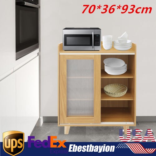 36.6-Inch Tall Kitchen Pantry Cabinet with Doors for Storage and Organization  