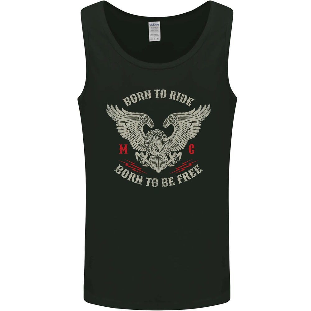 Born to Ride Biker Motorcycle Vest Tank Top for Men