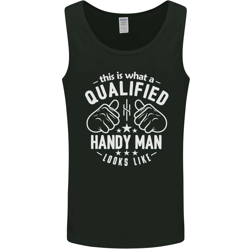 A Qualified Handy Man Looks Like Mens Vest Tank Top