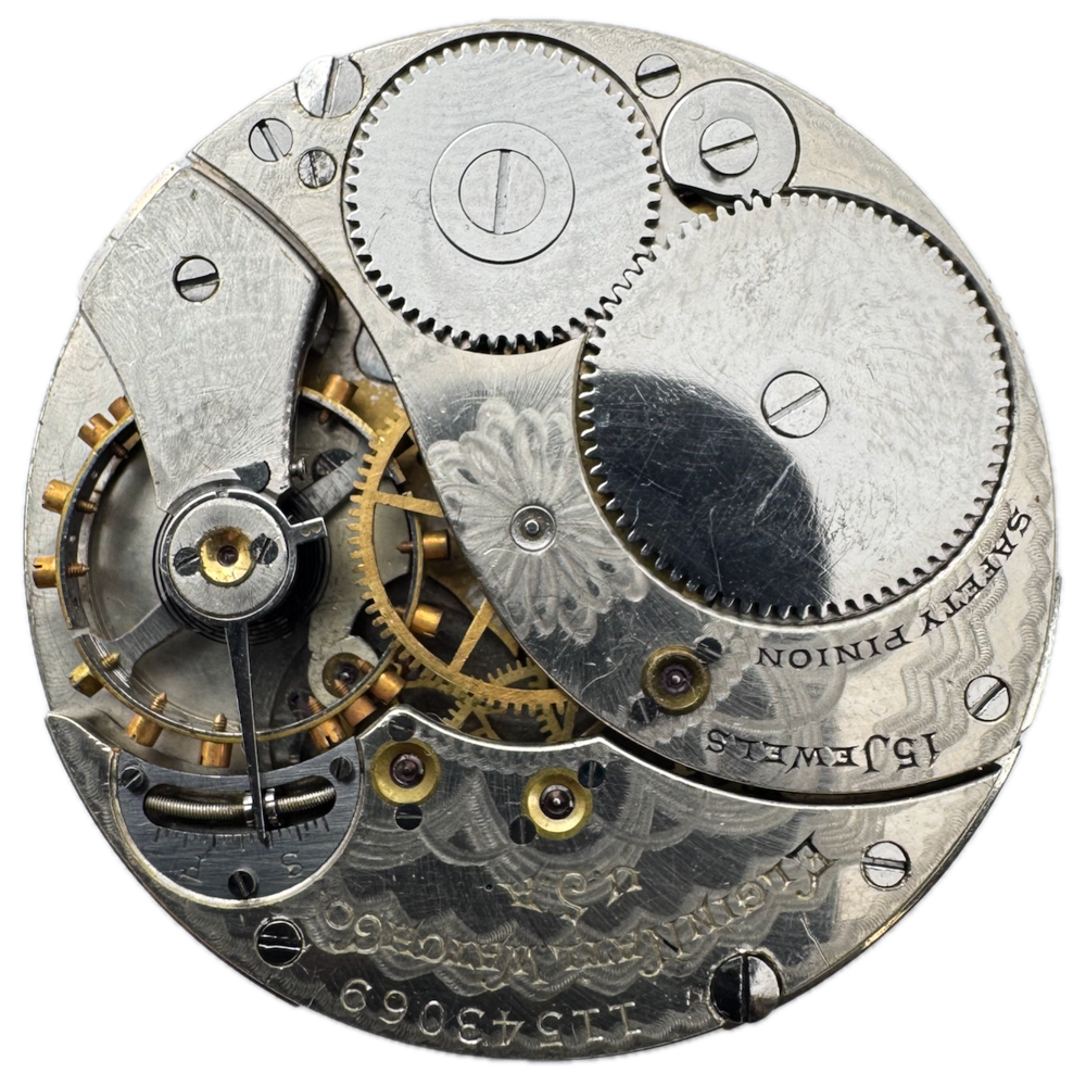 Antique 1905 Elgin 15 Jewel 12s Mechanical Pocket Watch Movement 315 USA