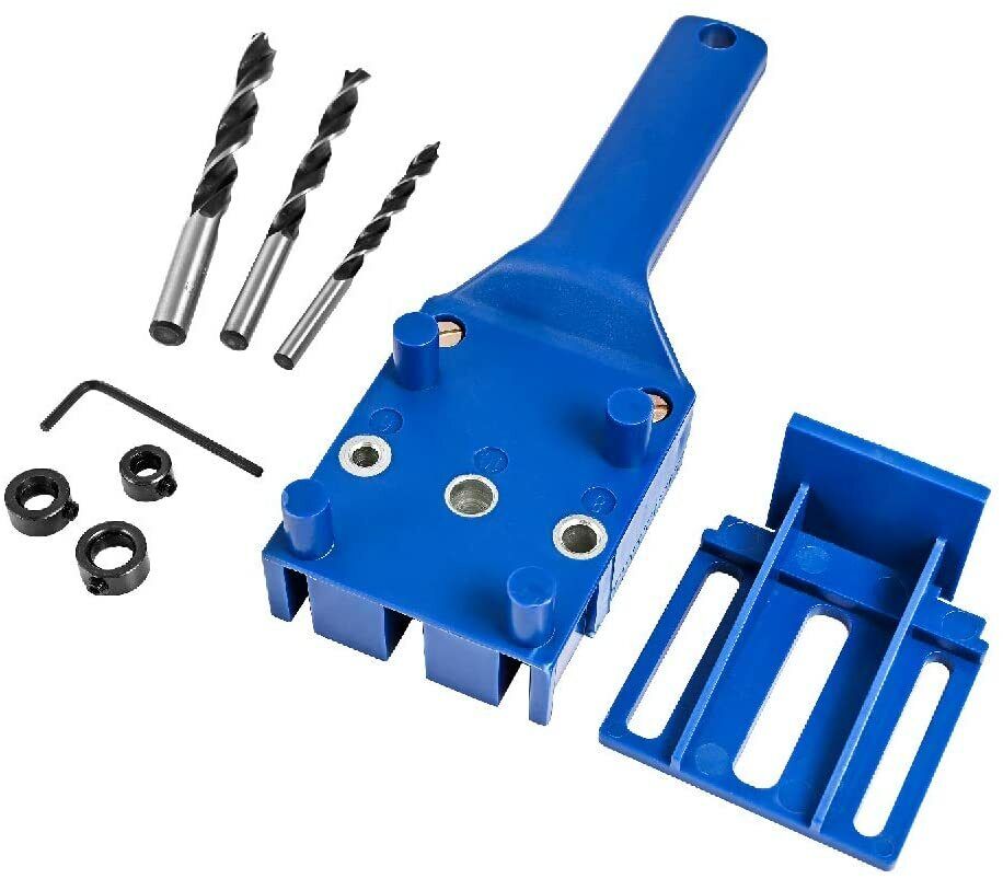 Metal Dowel Pins Drill Guide Positioning Wood Drilling Doweling Hole Saw Kit