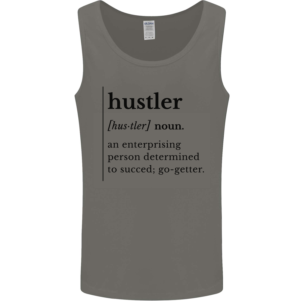 Hustler Definition Entrepreneur Hustle Mens Vest Tank Top