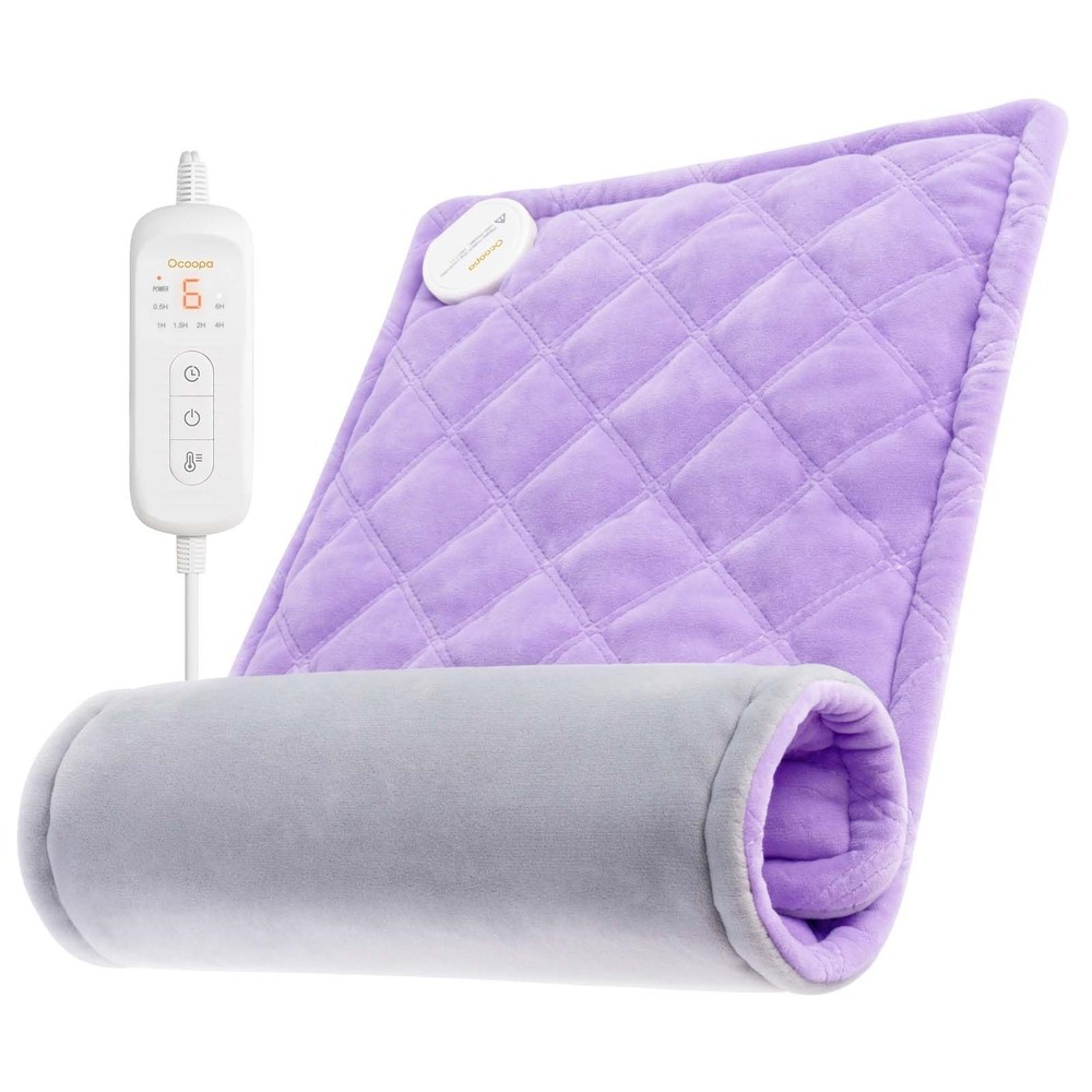 Soft Plush 8-Layer Heating Pad for Period Cramps & Pain Relief