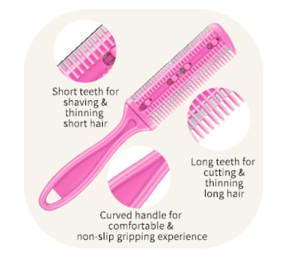 Double Blade Haircutting Razor Comb Brand New In Box  