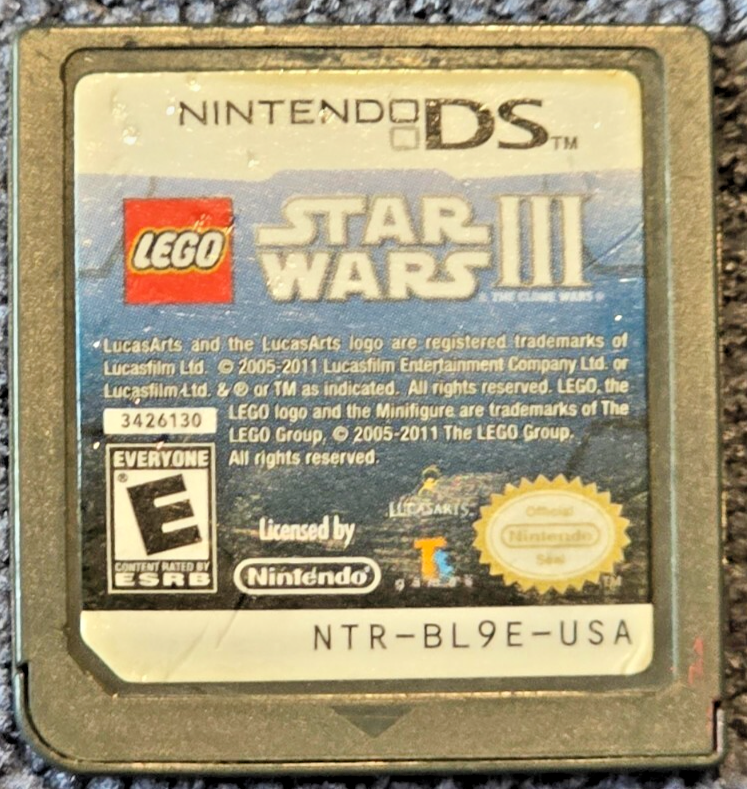 LEGO Star Wars III: The Clone Wars (Nintendo 3DS, 2011) Tested Working Game only