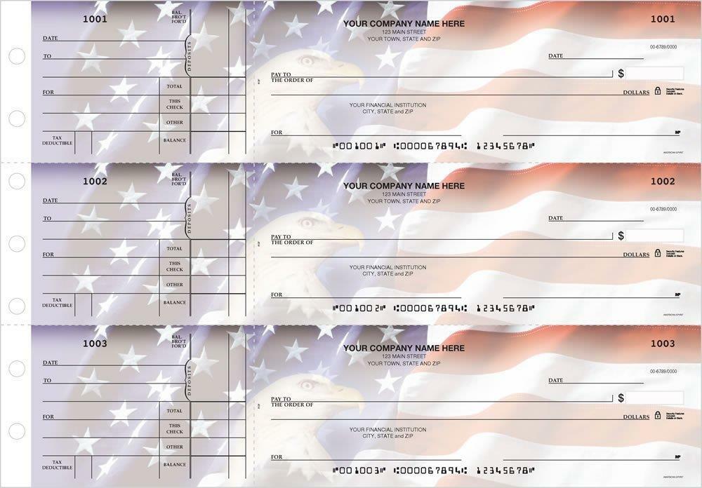 3-On-A-Page Business Size Checks, Side-Tear Voucher by Deluxe-Nebs / 53220N-image