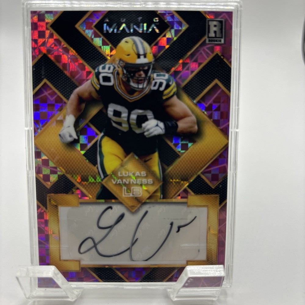 2023 Wildcard Auto Mania Lukas Van Ness 3/8 Refractor. Packers!