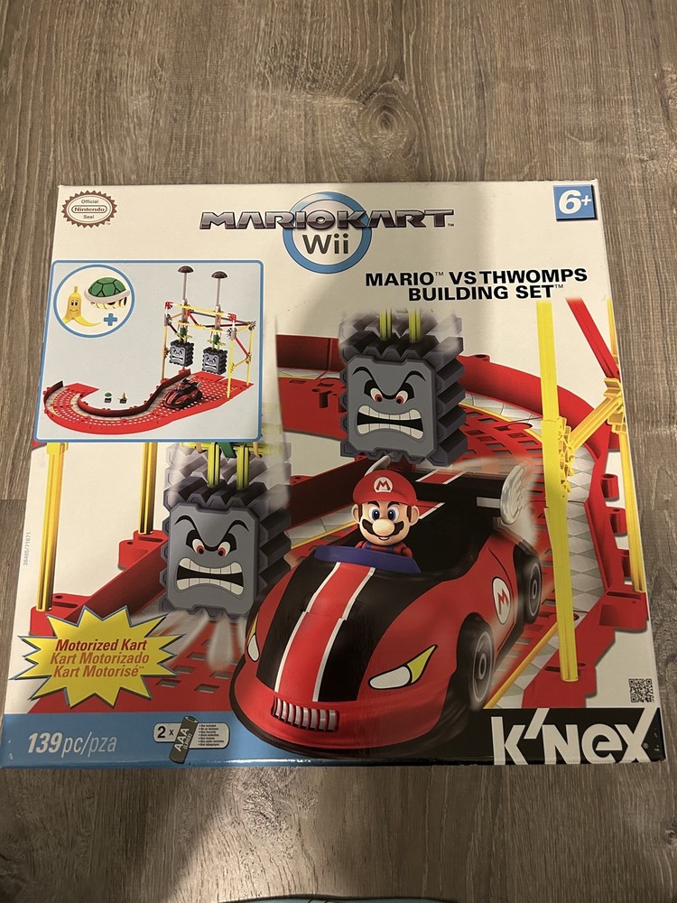 K'nex Mario vs Thwomps Mario Kart Wii Motorized Building Set 139 Pieces Nintendo