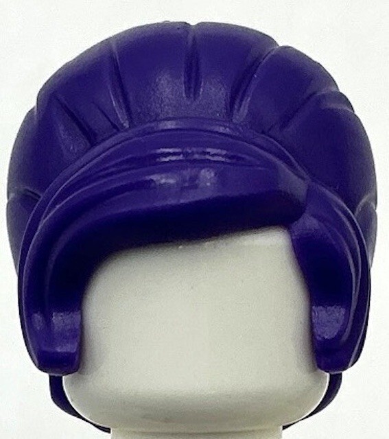 Lego New Dark Purple Minifigure Hair Female Beehive Style with Sideways Fringe
