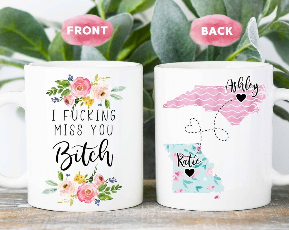 I Fcking Miss You Mug Long Distance Friendship Mug Best Friend Mug Going Away
