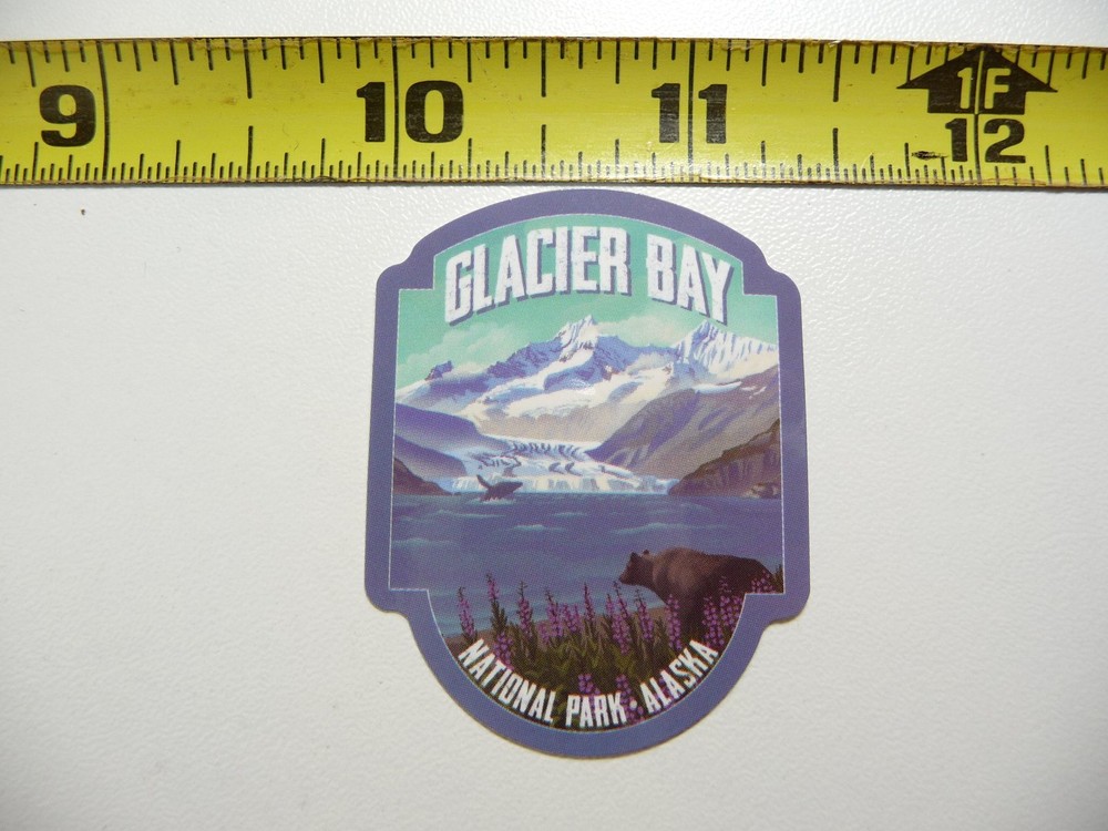 Glacier Bay National Park NPS glossy travel decal sticker  
