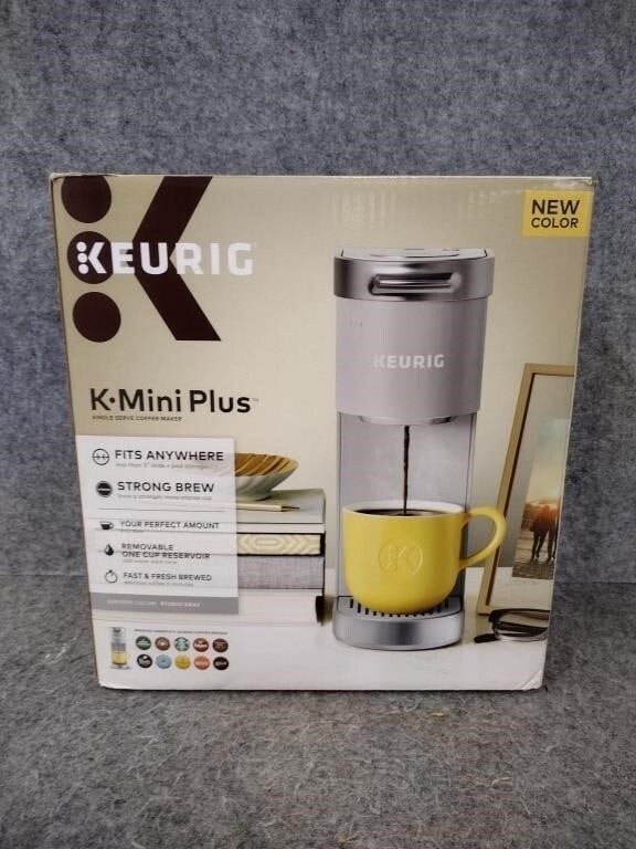 Keurig K-Mini Plus Single-Serve K-Cup Coffee Maker in Studio Gray NOB