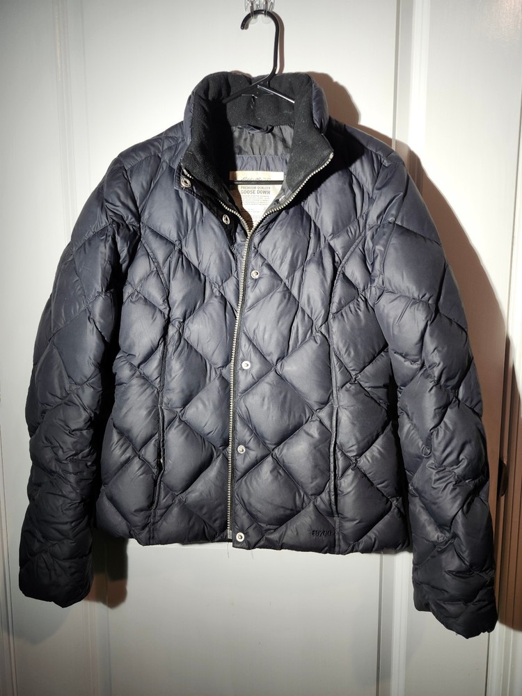 Eddie Bauer 700 Fill Goose Down Quilted Jacket Men’s Medium Black