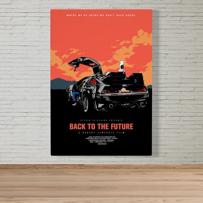 Back to the Future Movie Wall Art Print Rolled 5-Piece Set
