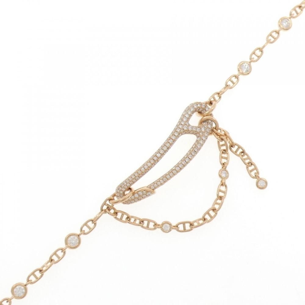 Authentic Hermes Chaine d'Ancre Punk Bracelet 1.58CT #260-006-910-6590