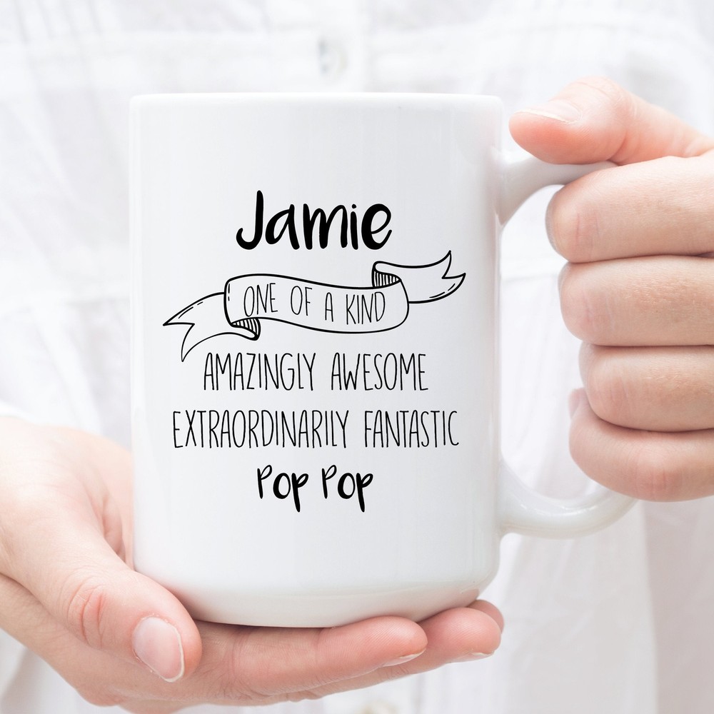 Personalized Coffee Mug For Pop Pop Custom Gifts For Pop Pop Perfect Christmas