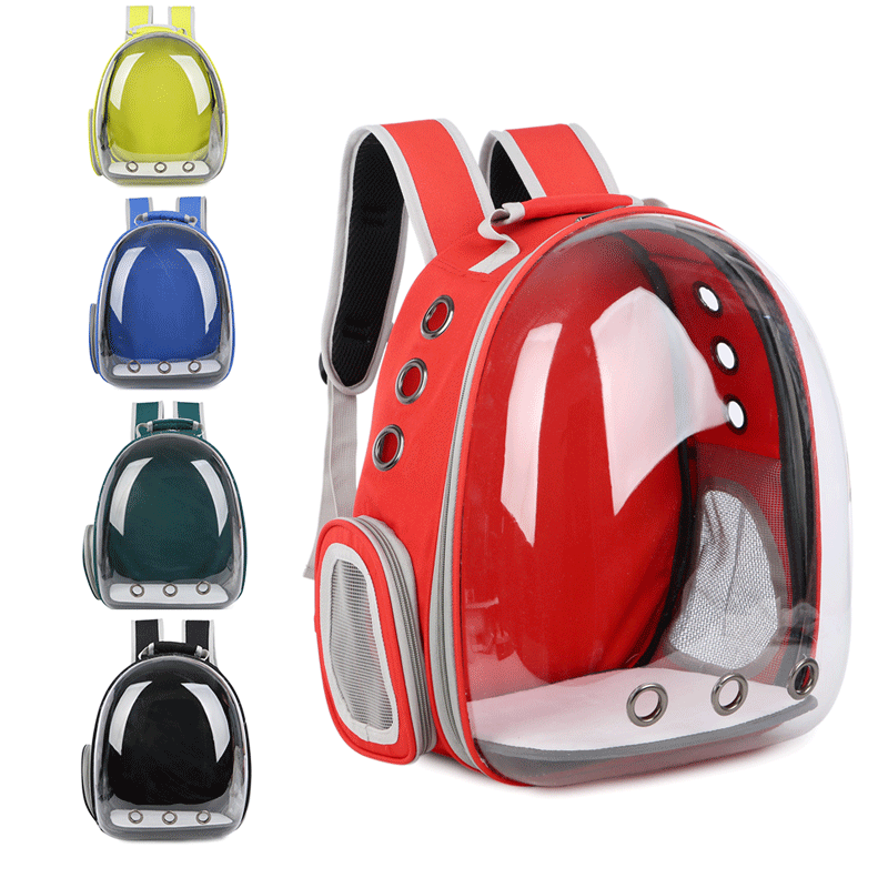 Clear Transparent Space Capsule Cat Carrier Backpack on Sale-image